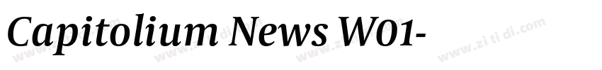 Capitolium News W01字体转换